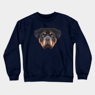 Rottweiler Low Poly Art Crewneck Sweatshirt